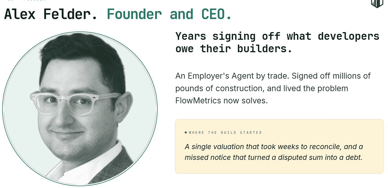 Alex Felder, Founder & CEO of FlowMetrics